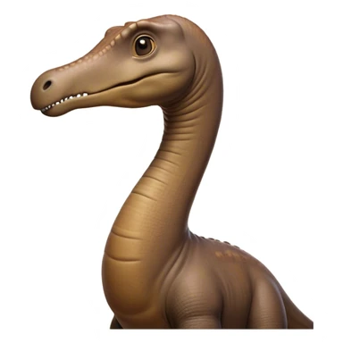 Cinematic Noble Brontosaurus Portrait Emoji, Poised and majestic, with a colossal, elongated neck stretching gracefully from a massive, sturdy body draped in warm, earthy tones, a gentle, wise face with soft, observant eyes, and a long, elegant tail, Simplified yet grandly defined features, highly detailed, glowing with a soft, ancient luminescence, high shine, intelligent and serene, stylized with an air of prehistoric grandeur, focused and calm, soft glowing outline, capturing the essence of a watchful and confident Brontosaurus that appears ready to loom out of the screen with effortless majesty! sticker
