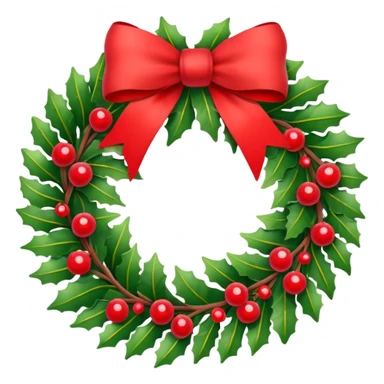 christmas wreath sticker