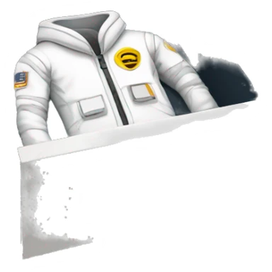 folded space suit in desk drawer sticker