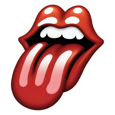 Rolling Stones tongue logo sticker