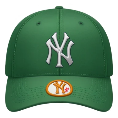new york Yankee green cap sticker