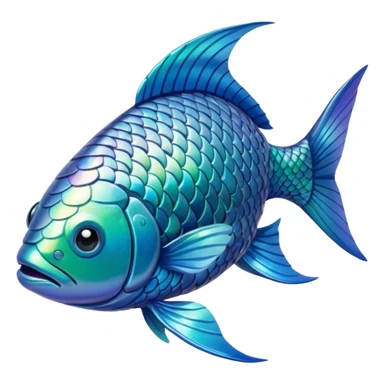 High resolution of  full body fish without distorted sticker