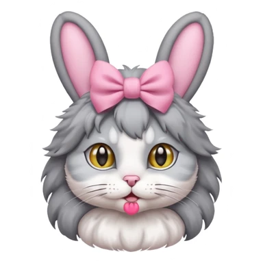 BSH Cat with bunny ears sticker