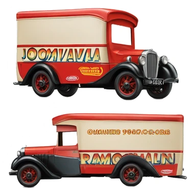 Hot wheels 1949 Jowett Bradford removals lorry  sticker