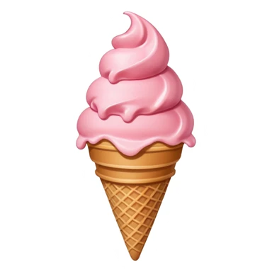 strawberry ice cream sticker