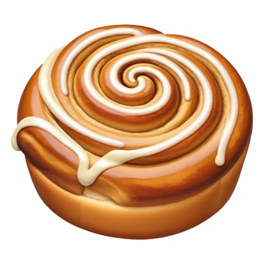 ultra realistic cinnamon bun sticker