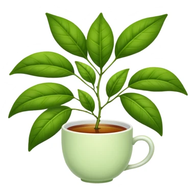 tea plant sticker