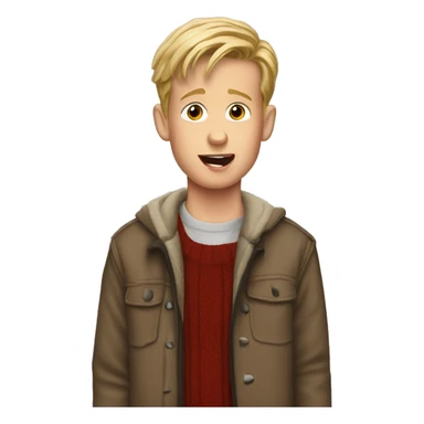 home alone boy sticker