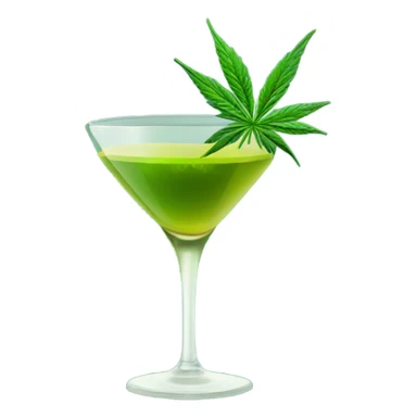 cannabis infused cocktail sticker