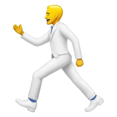 Man doing moonwalk sticker