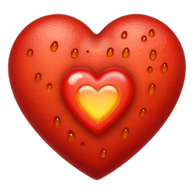 heart with blister sticker