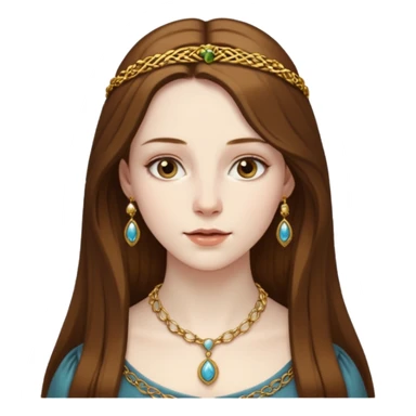  portrait of a Renaissance woman sticker