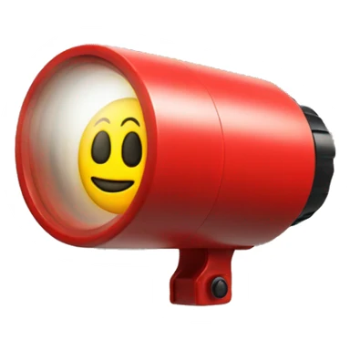red snap on flash light  sticker