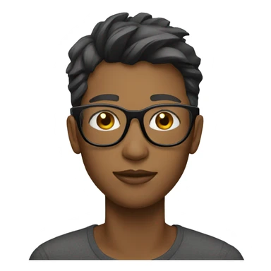 Fashion glasses sticker