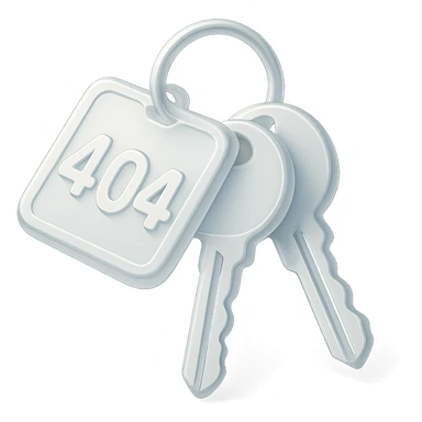 A set of 3D rendered car keys with a distinctive key fob displaying "404" - suggesting you can't start/access what you're looking for, but EuroHub has the keys to help you find the right page. sticker