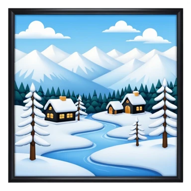 Winter wonderland sticker