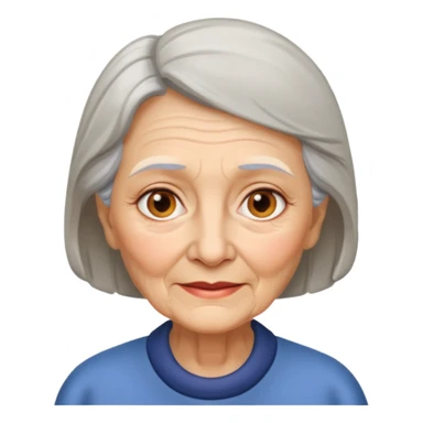 Old Lady 54 age sticker