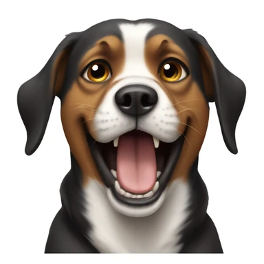 A dog Screaming finally Friday  sticker