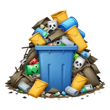 trash tiny sticker