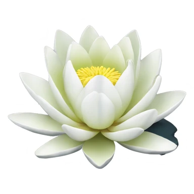 Make a water lily but white sticker