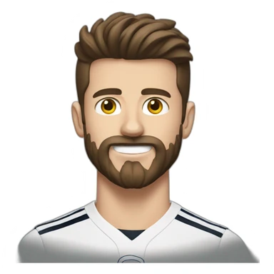 Mason mount with big beard and mustache  sticker