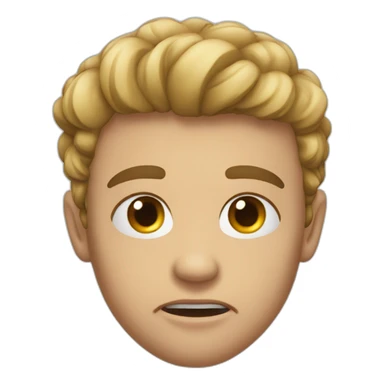 large pupil jaw clenched love sticker