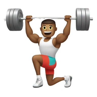 Weight lifting sticker