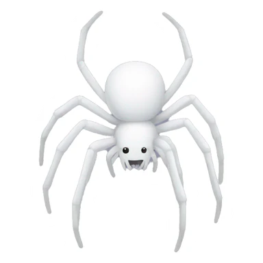 White spider sticker