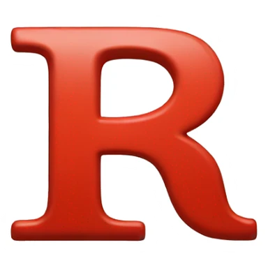 Letter R (BIG) Red sticker