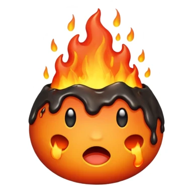 Melting earth sticker