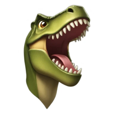 trex roaring sticker