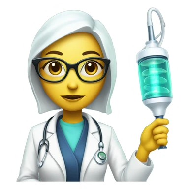 Reptilian alien woman, is a doctor sticker