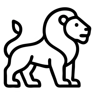 Lion sticker
