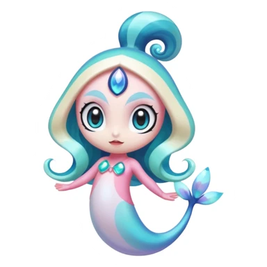 Colorful Exotic Meloetta-Primarina-Kirby-Fakémon-creature-hybrid sticker