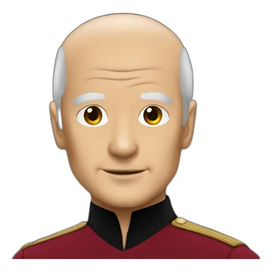 Young Captain Picard sticker