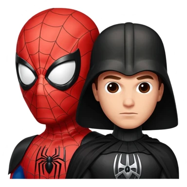 spider mam darth veder sticker