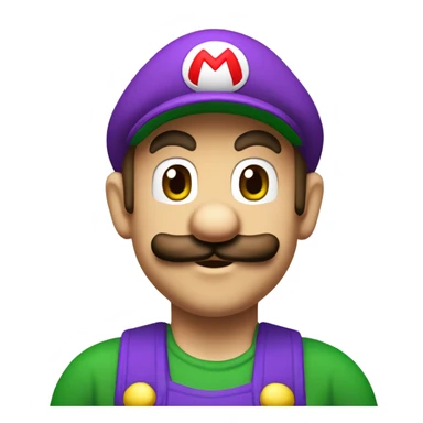 Super Mario verde com roxo sticker