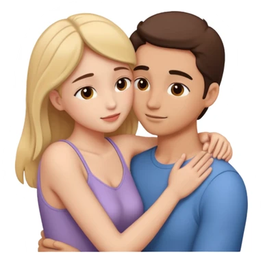 intimate moment between lovers sticker