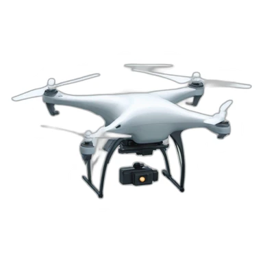 un drone saludando con sus aspas  sticker