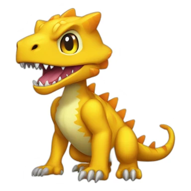 Agumon the digimon sticker