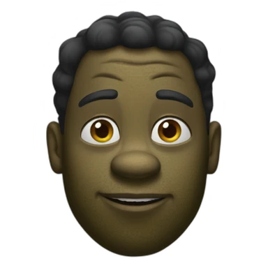 black shrek sticker