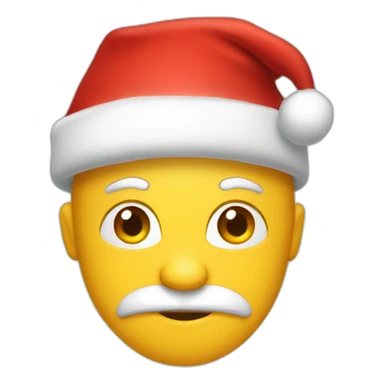 santa hat no head sticker