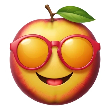 fruit with sunglasses sticker