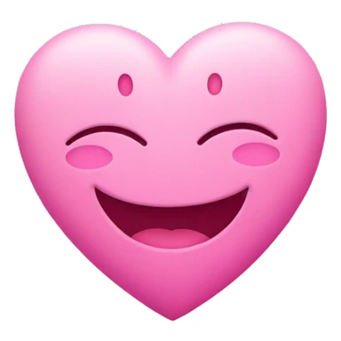 Loving smiley with pink hearts sticker