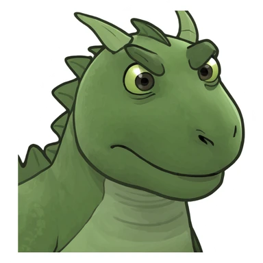 Dragon looking like a mountain lion sticker