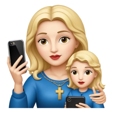 emoji della madonna che si scatta un selfie 
 sticker
