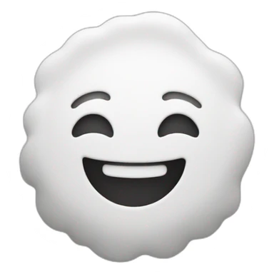 white baking powder smile sticker