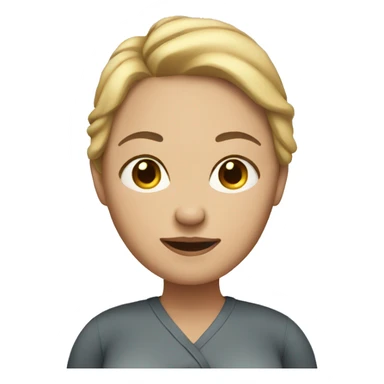 Pregnant white woman sticker