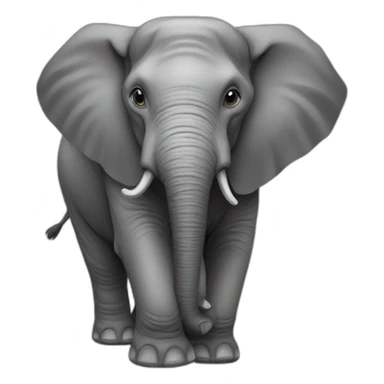 Humain sur éléphant sticker