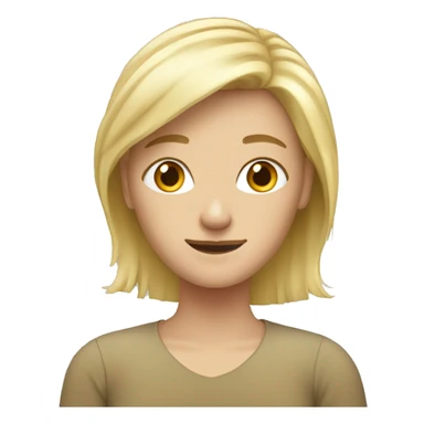 Blond, Woman in couple with Tallman, Empty Hair sticker